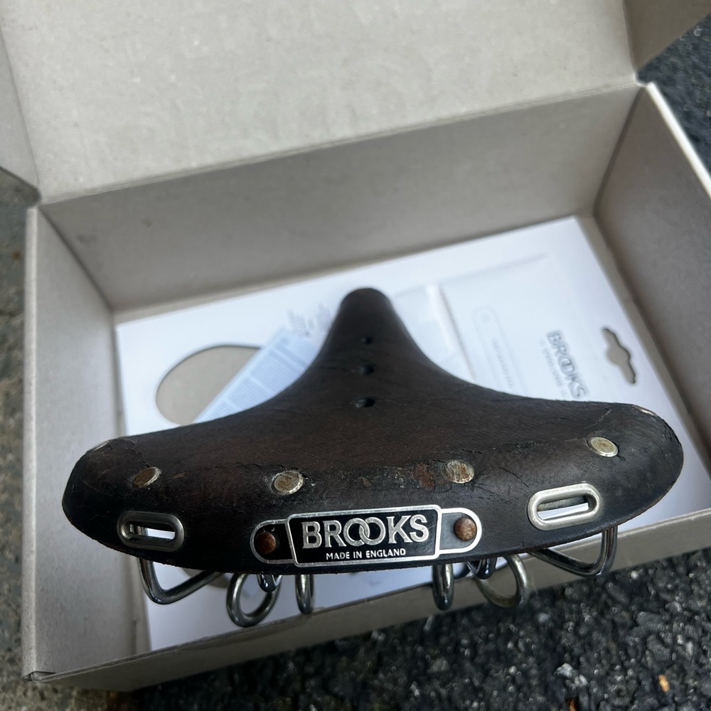 Brooks antique bicycle seat 1975
